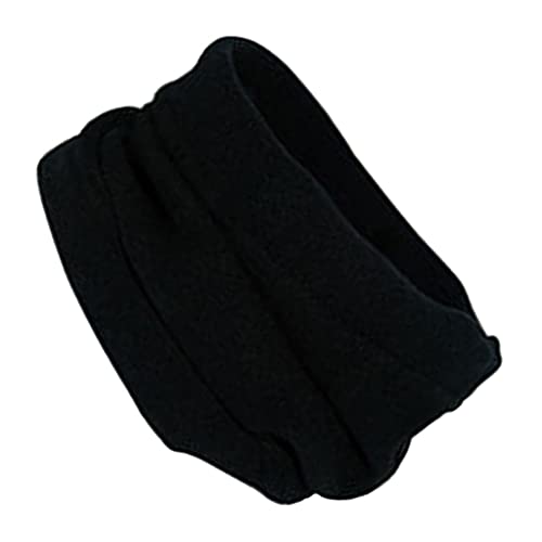 Fleece Schlauchschal Neck Warmer Schlauchtuch Rundschal Winter Loop Schal warmes Strickschal Kopftuch, Schwarz, one size von Sharplace