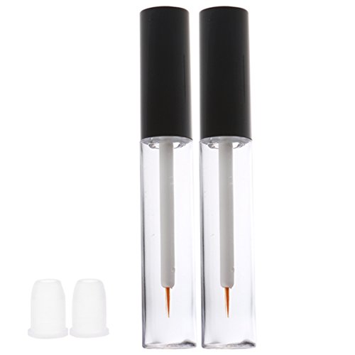 (2 Packung) 10ml leer Mascara Tube Nachfüllbare Fläschchen leere Flasche, Container mit Bürstchen von Sharplace