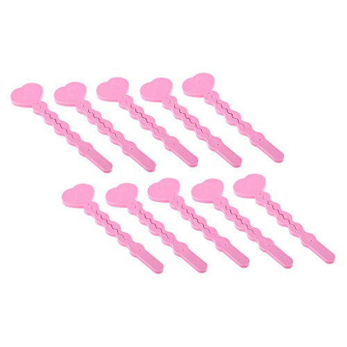 Sharplace 10 Lockenwickler Set – Professionelle Haarpflege für Locken – Flexibel und Sanft – für Damen und Mädchen, Pink von Sharplace