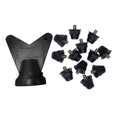 Sharplace 14 Stück Schraubstollen für Fussballschuhe, Fußballschuh-Spikes, zum Einschrauben, M5 Ersatzspikes-Spikes für Fußballschuhe, transparent-13mm 16mm von Sharplace