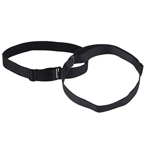 Sharplace 2 Stück Elastische Strumpfband Oberschenkel Ring Strapsbänder Harness Gothic Leg Ring Schwarz Verstellbar Bein Strumpfband Damen Halloween Karneval Cosplay Party Zubehör von Sharplace