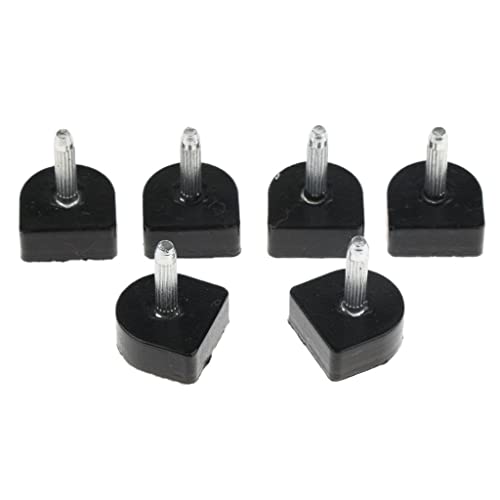 Sharplace 6 / Set Damen High Tips Stiletto Schuhabsatz Reparatur Dübel Zubehör, Schwarz, 14x14mm von Sharplace