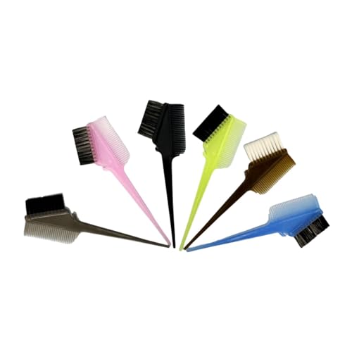 Sharplace 6x Haarfärbebinsel Haare Malvorlagen Pflegewerkzeug tragbarer Haarfarbe Dreieck Pinsel abgewinkelte Farbtöne Pinsel für Friseurläden Männer Männer von Sharplace