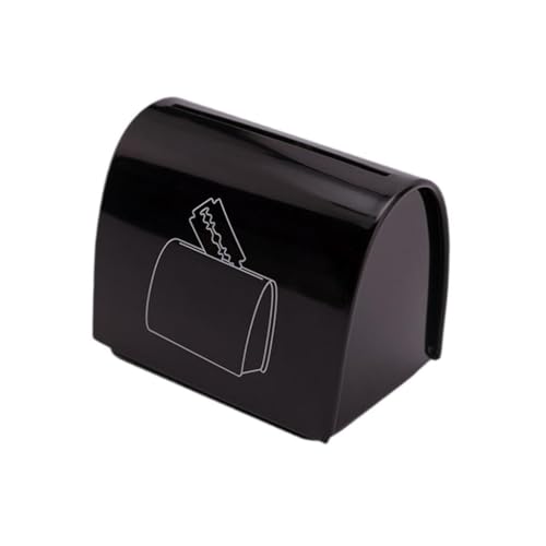 Sharplace Blade Bank Blade Disposal Case Metall Organizer, Black Storagement Blade Storage Box Recyclingbehälter für Haustierpflege -Shop Hotel von Sharplace
