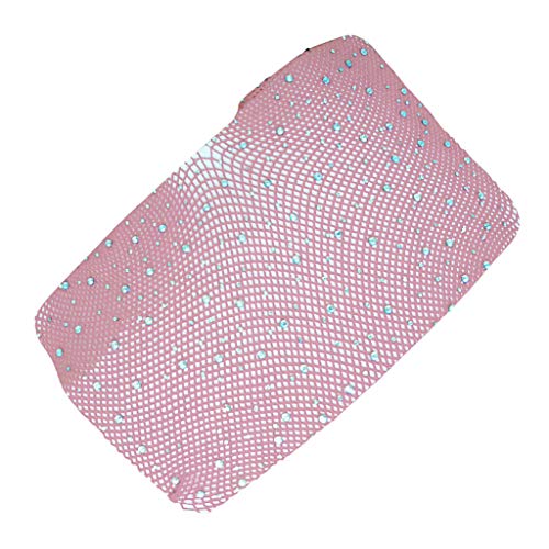 Sharplace Damen Netzstrumpfhose mit Strass, Reizvolle -Socken, Netzstrümpfe Netz Strumpfhose nahtlos Strümpfe Trend, Rosa, Taille 67 cm von Sharplace