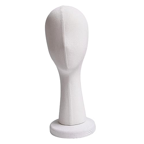 Sharplace Damen-Schaufensterpuppenkopf, Hutständer, Modell aus Schaumstoff, vielseitiges Zubehör, praktisch, 40,6 cm hoch, für die Präsentation von, Weiß von Sharplace