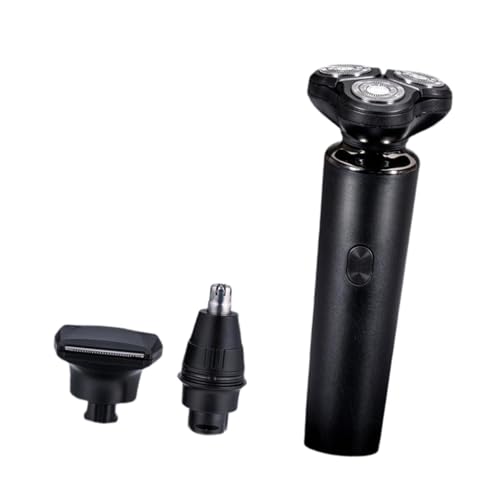 Sharplace Elektrorasierer 3-in-1, Nasen-/Kotelettenschneider, Rotationsrasierer, kabellos, wasserdichtes Rasierwerkzeug für Büro, Camping, Reisen, Outdoor Sharplace Elektrorasierer 3-in-1, Nasen-/Kotelettenschneider, Rotationsrasierer, kabellos, wasserdichtes Rasierwerkzeug für Büro, Camping, Reisen, Outdoor von Sharplace