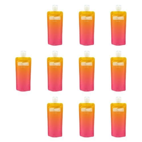 Sharplace Flüssiger Verpackungsbeutel Flüssigkeitsbehälter 90 ml Praktische nachfüllbare Reise Flüssigkeit Make -up Packbeutel für Männer Frauen, Orange von Sharplace