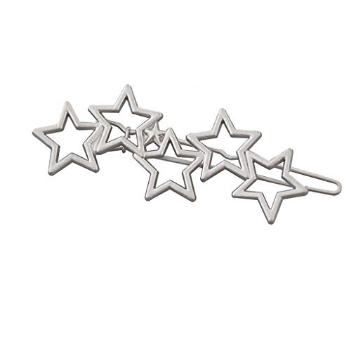 Sharplace Haarklammer Haar Pin Spange Sterne Haarschmuck Haarspangen Haarnadeln für Frauen Dickes Haarstyling, Silber von Sharplace