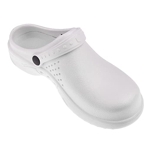 Sharplace Herren Damen EVA Clogs Arbeitsschuhe Kochschuhe Laborschuhe Slipper Sandale, Weiß, 40 von Sharplace
