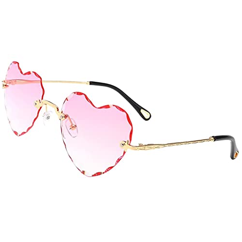 Sharplace Herz Sonnenbrille Gläser UV400 Schutz Sunglasses perfekt für Outdoor Aktivitäten oder Party - Rosa von Sharplace