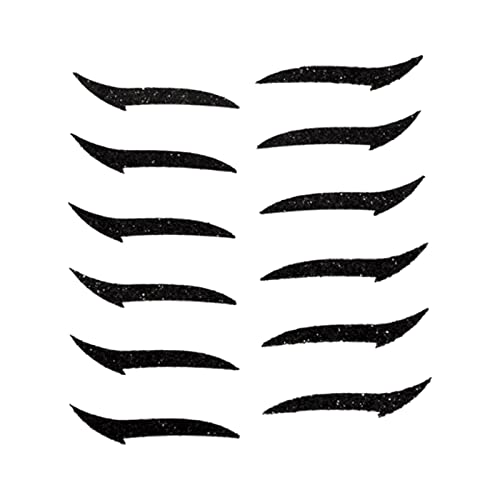 Sharplace Lazy Eyeliner Stickers Double Eyelid Makeup Person Eyeliner Sticker 6 Pair Black A von Sharplace
