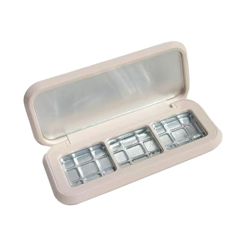 Sharplace Leere Make-up-Palettenbox, Lidschatten-/Lippenstift-Organizer, stabiler Reisekosmetikbehälter mit mehreren Gittern für DIY-Kosmetik von Sharplace