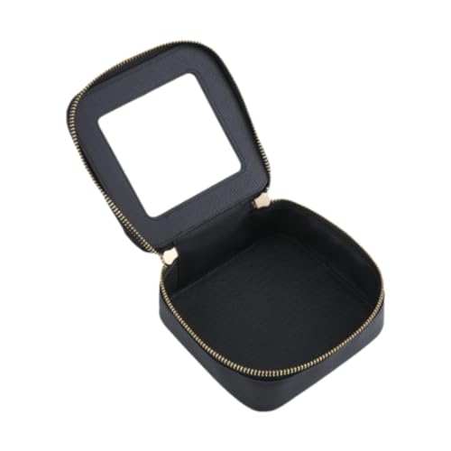 Sharplace Make -up -Tasche Kosmetischer Organizer transparent für Auto Essentials Trendy Stoff wasserdichte Mädchen Geschenkbeutel Kosmetikbeutel, Schwarz von Sharplace