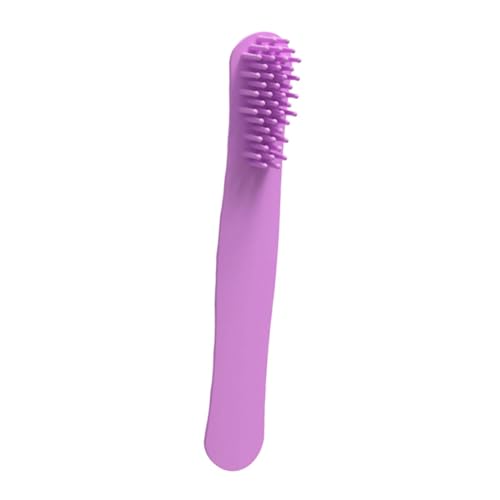 Sharplace -Massagekamm, Haarbürstenkamm, flexible, faltbare, tragbare Reise-Haarbürste, entwirrende Haarbürste für Frauen, violett von Sharplace
