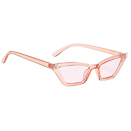Sharplace Modische Sonnenbrille Vintage Verspiegelt Katzenauge Brille Gläser Dekobrille, Rosa, wie beschrieben von Sharplace