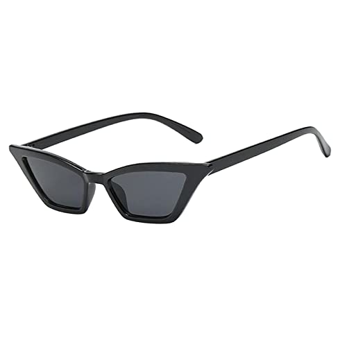 Sharplace Modische Sonnenbrille Vintage Verspiegelt Katzenauge Brille Gläser Dekobrille, Schwarz, wie beschrieben von Sharplace