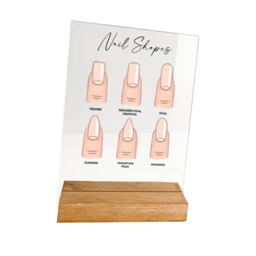 Sharplace Nail Art Display Board Salon Nagelfarbe zeigt Halter DIY Holzsockel Maniküre Werkzeug Polish Board von Sharplace