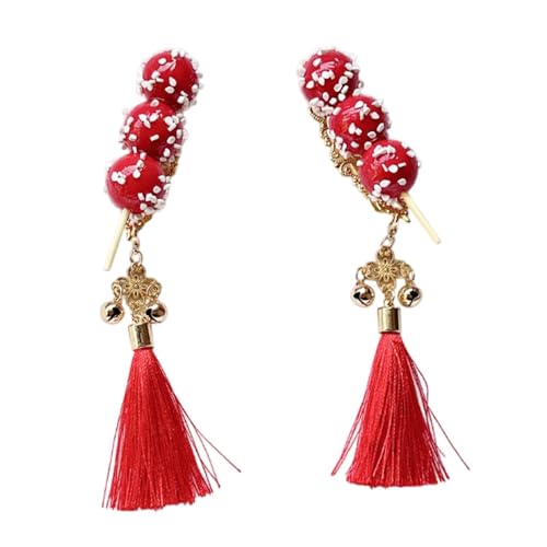 Sharplace Neujahrs-Haarspangen, Chinoiserie, Haarspangen, Haarnadeln, seitlicher Clip, Haar-Accessoires in kandierter Haws-Form für Partys von Frauen und von Sharplace