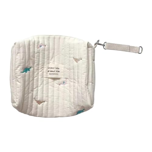 Sharplace Niedliche Organizer-Tasche aus gesteppter Baumwolle, kleine Baby-Wickeltasche, tragbare Kosmetiktasche, Mama-Handtasche, Kinderwagentasche für den, Dinosaurier von Sharplace