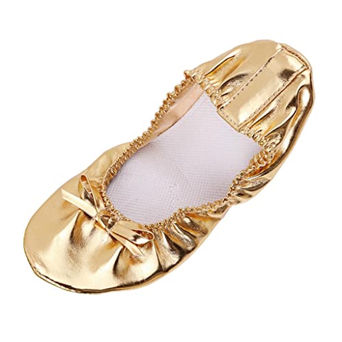 Sharplace Pailletten Ballettschläppchen Ballettschuhe Damen Mädchen Gymnastikschuhe Bauchtanz Tanzschuhe Ballett Schläppchen Gold Ballerinas für Erwachsene, Golden, 38 von Sharplace