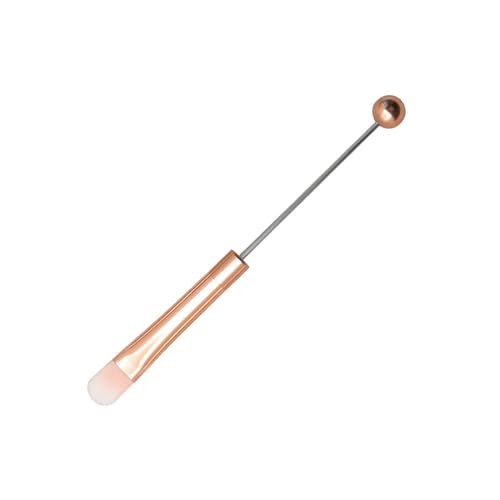 Sharplace Perlenförmiger Make-up-Pinsel aus Metallrohr mit weicher synthetischer Faser, DIY-Kosmetikpinsel für sie, Erwachsene, Damen, Valentinstagsgeschenke, Concealer Pinsel von Sharplace