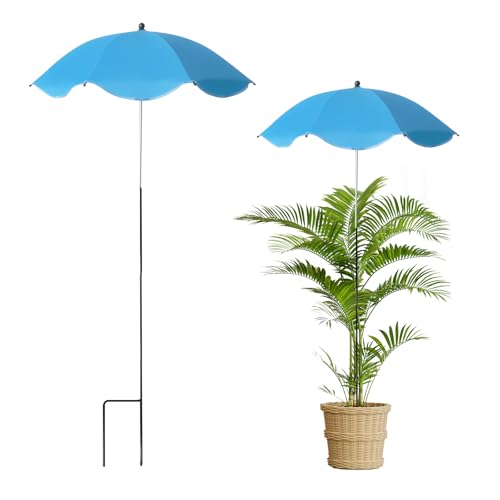 Sharplace Pflanzenschirm Pflanzenschutz Regenschirm Pflanzenbedeckung für Garten, UV-resistent Pflanzenschirm, Outdoor Schutzhülle für Gartenbeete, Hof, Terrasse, Blumenbeet, Patio, Blau von Sharplace