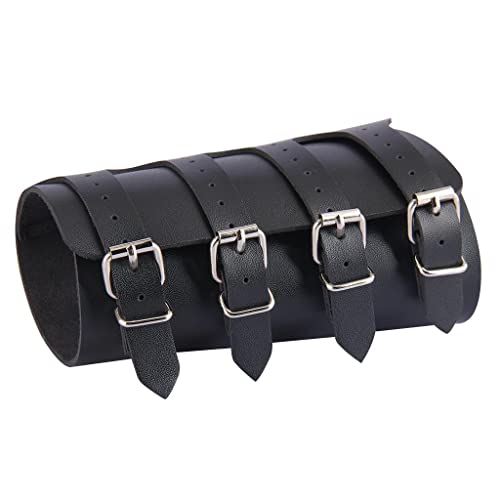 Sharplace Steampunk Arm Armschiene PU Armschützer Handschuh Manschette Mittelalterliche Armschienen für Frauen Jungen, Schwarz Sharplace Steampunk Arm Armschiene PU Armschützer Handschuh Manschette Mittelalterliche Armschienen für Frauen Jungen, Schwarz von Sharplace