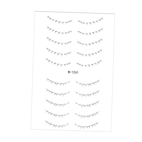 Sharplace Untere Wimpernaufkleber, Wimpernverlängerungsstreifen-Patch, DIY 3D-realistisches Make-up-Werkzeug, falsche Wimpern für Cosplay, Partys, Stil D von Sharplace