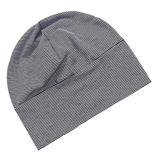 Sharplace Unisex Beanie Hut Schlaf Kappe Leichte Weich Baumwolle Mütze Schlafmütze Slouch Beanie Mütze Nachtschlafmütze Schlafhaube Nachtmütze Nachtkappe Schlaf Kappen für Damen Herren,Weiß, M von Sharplace