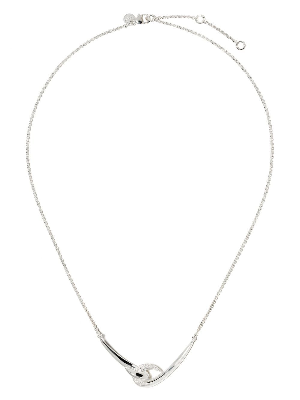 Shaun Leane 'Hook' Halskette mit Diamanten - Silber von Shaun Leane