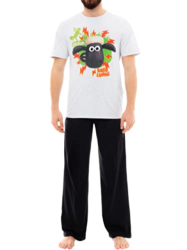 Shaun the Sheep Herren Schlafanzug Grau X-Large von Shaun the Sheep