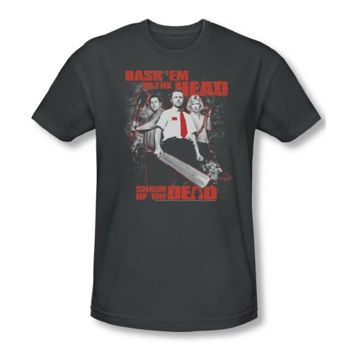 Shaun Of The Dead - Herren Bash Em T-Shirt in der Holzkohle, XX-Large, Charcoal Shaun Of The Dead - Herren Bash Em T-Shirt in der Holzkohle, XX-Large, Charcoal von Shaun of the Dead
