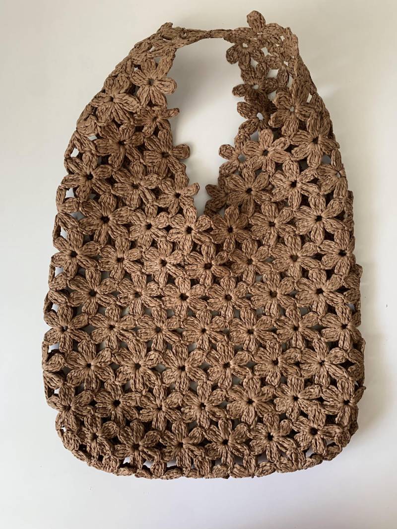 Flower Bast Tote Bag Mit Blumenmotiv - Made To Order Boho Style in Mini, Midi, Und Maxi Größen Wählen Sie Ihre Colo Flower Bast Tote Bag Mit Blumenmotiv - Made To Order Boho Style in Mini, Midi, Und Maxi Größen Wählen Sie Ihre Colo von ShawlForYou