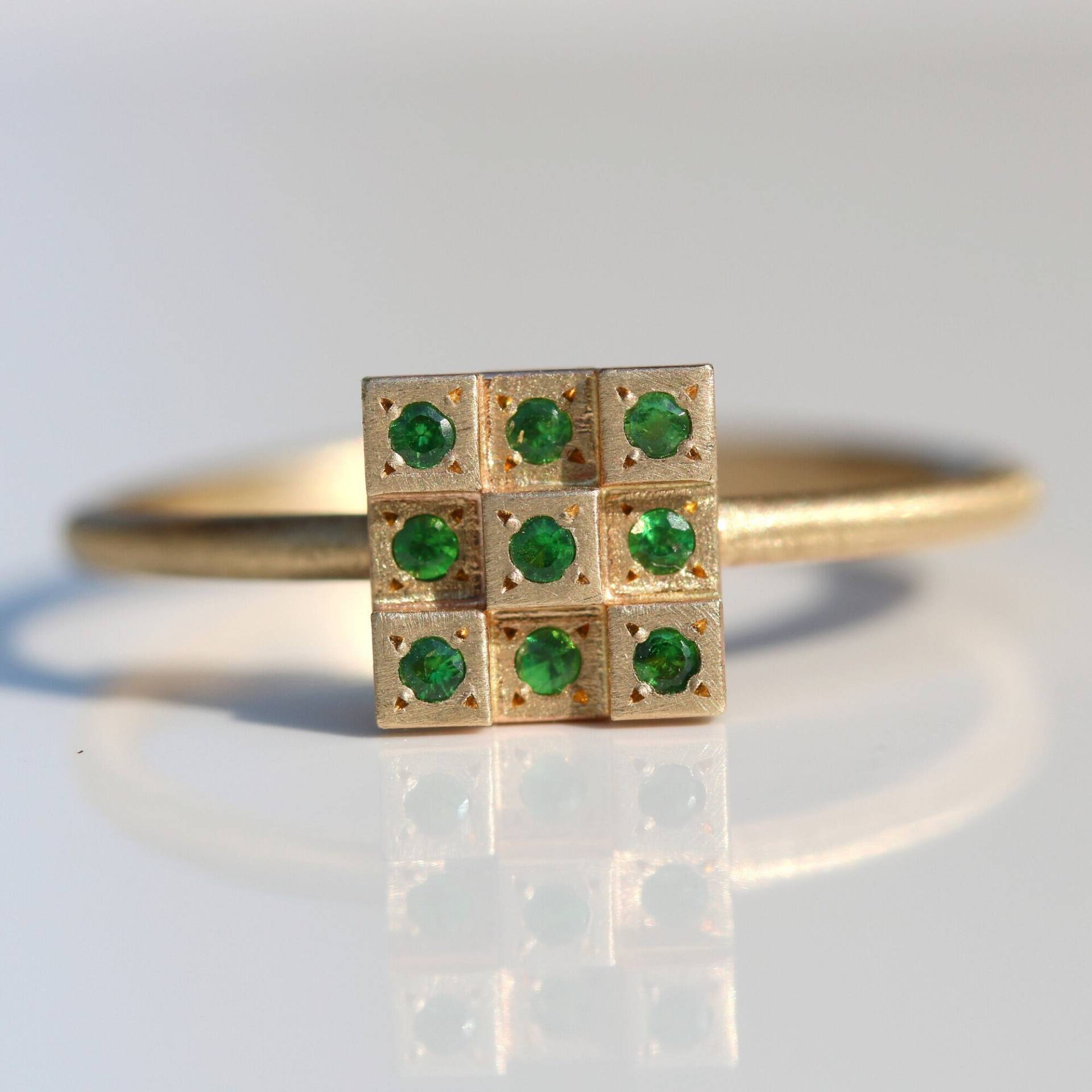 Echter Smaragd in 14K Goldring Echter Smaragd in 14K Goldring von ShayJewelryByTal