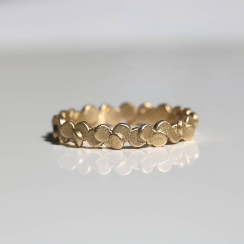 Einzigartiger Trauring in 585Er Gelbgold von ShayJewelryByTal