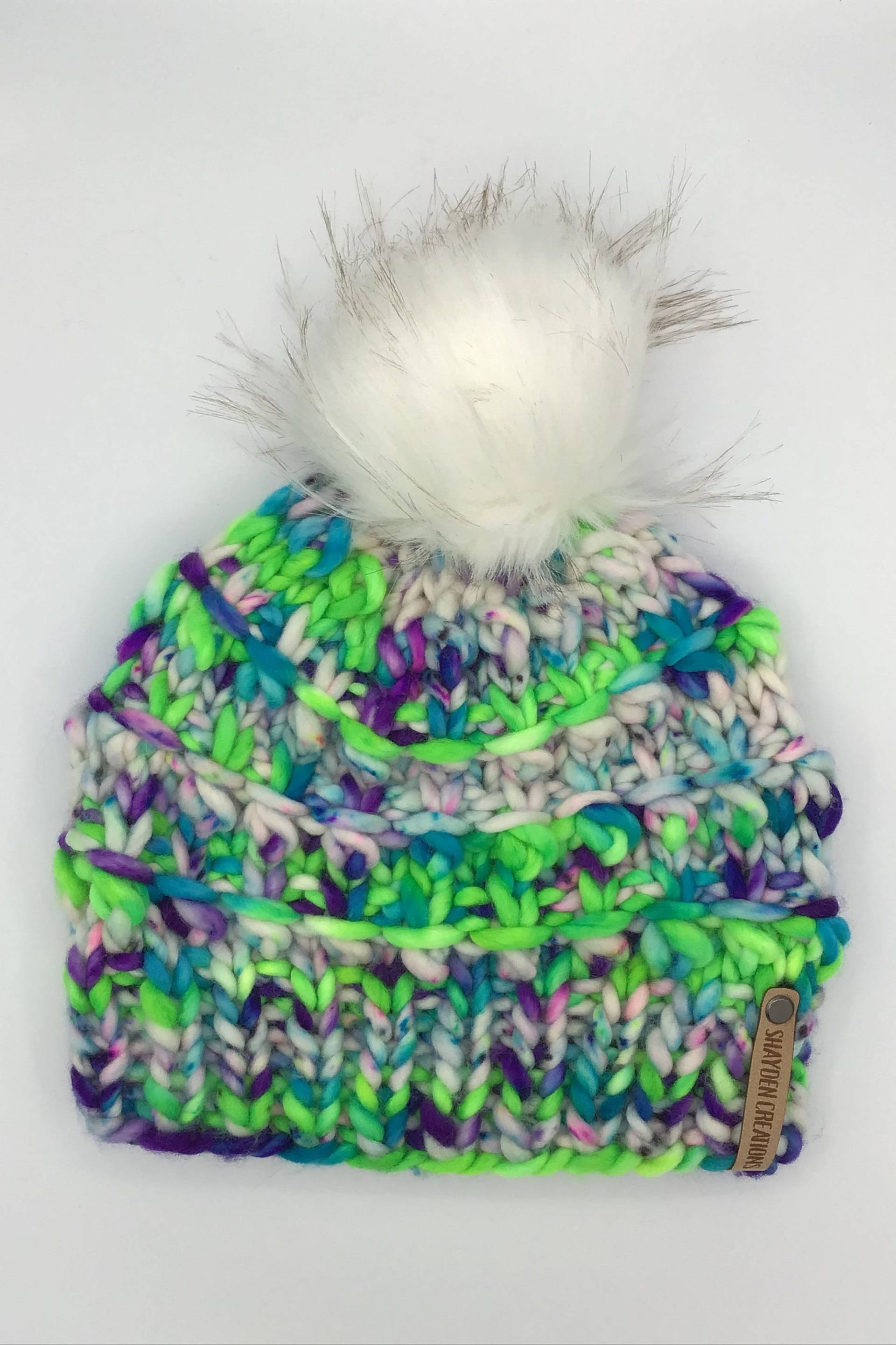 Merino Wolle Strickmütze/Unisex Luxus Teen Abalone Toque von ShaydenCreations