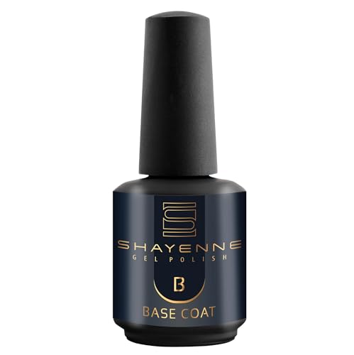 SHAYENNE Base Coat 15 ml Unterlack UV LED Nagellack Polish Gel Clear Nagel Lack Gellack Nagelgel Nägel Maniküre Gellack Nageldesign Nail Art Härtungsunterlack UV Grundierlack von Shayenne