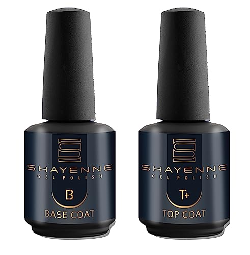 Shayenne 2er Set Unterlack Base Coat 15ml + Überlack Top Coat 15ml UV LED Gel mit Schwitzschicht Set Mäniküre Kit Nagellack Nail Polish Shayenne 2er Set Unterlack Base Coat 15ml + Überlack Top Coat 15ml UV LED Gel mit Schwitzschicht Set Mäniküre Kit Nagellack Nail Polish von Shayenne