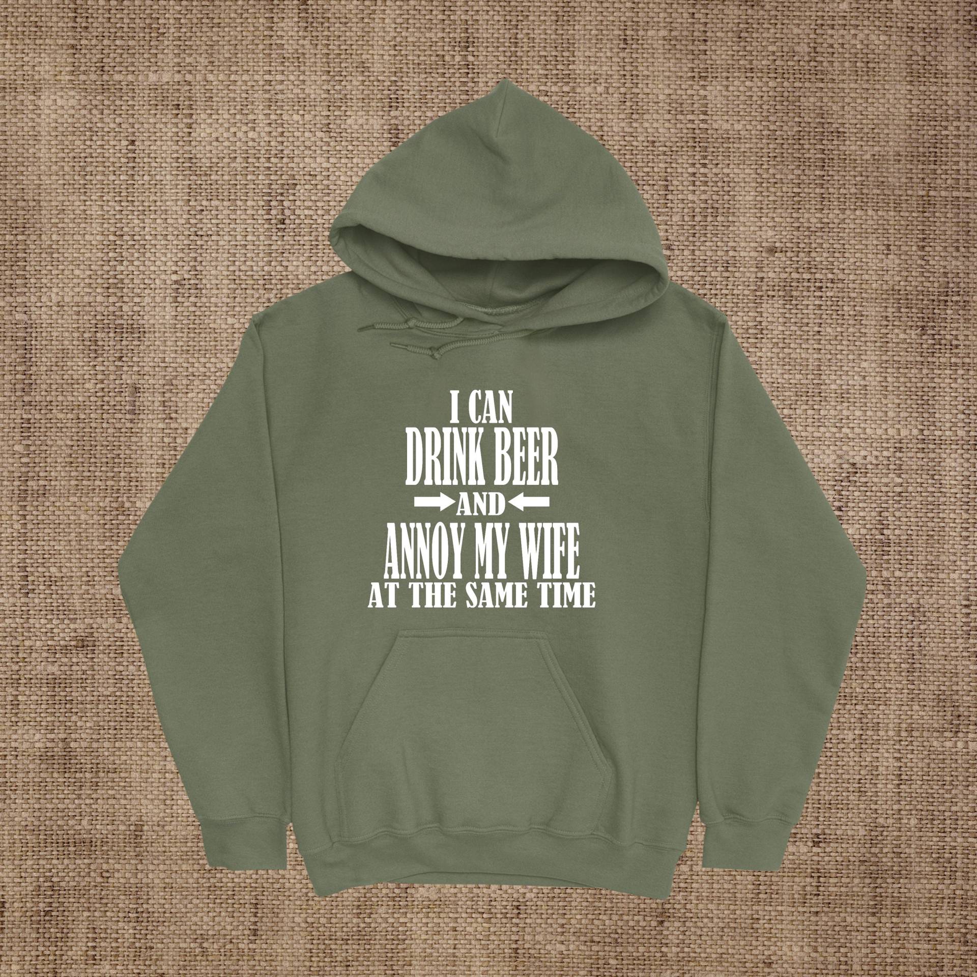 Ich Kann Bier Trinken Und Ärgere Meine Frau Gleichzeitig Erwachsene Hoodie, Kapuzenpullover, Ehemann Herren Hoodie Sweatshirt von ShaysStore