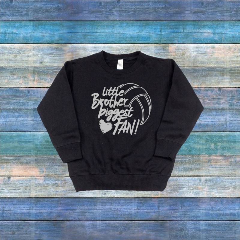Kleiner Bruder Größter Fan Volleyball Kleinkind Sweatshirt, Brother Sweater von ShaysStore