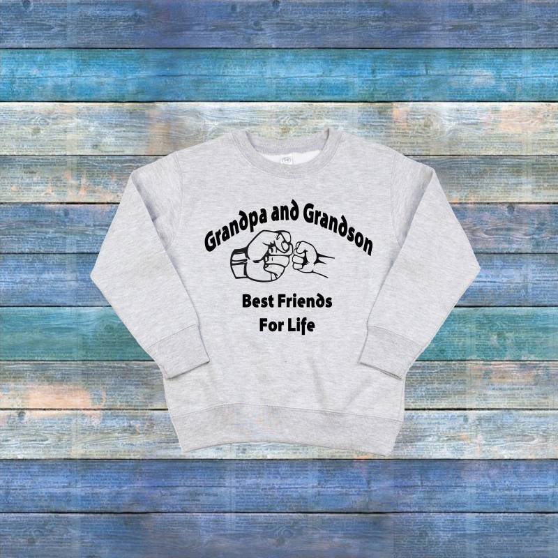 Opa Und Enkel Beste Freunde Fürs Leben Kleinkind Sweatshirt, Grandson Sweater, & Me Sweatshirt von ShaysStore