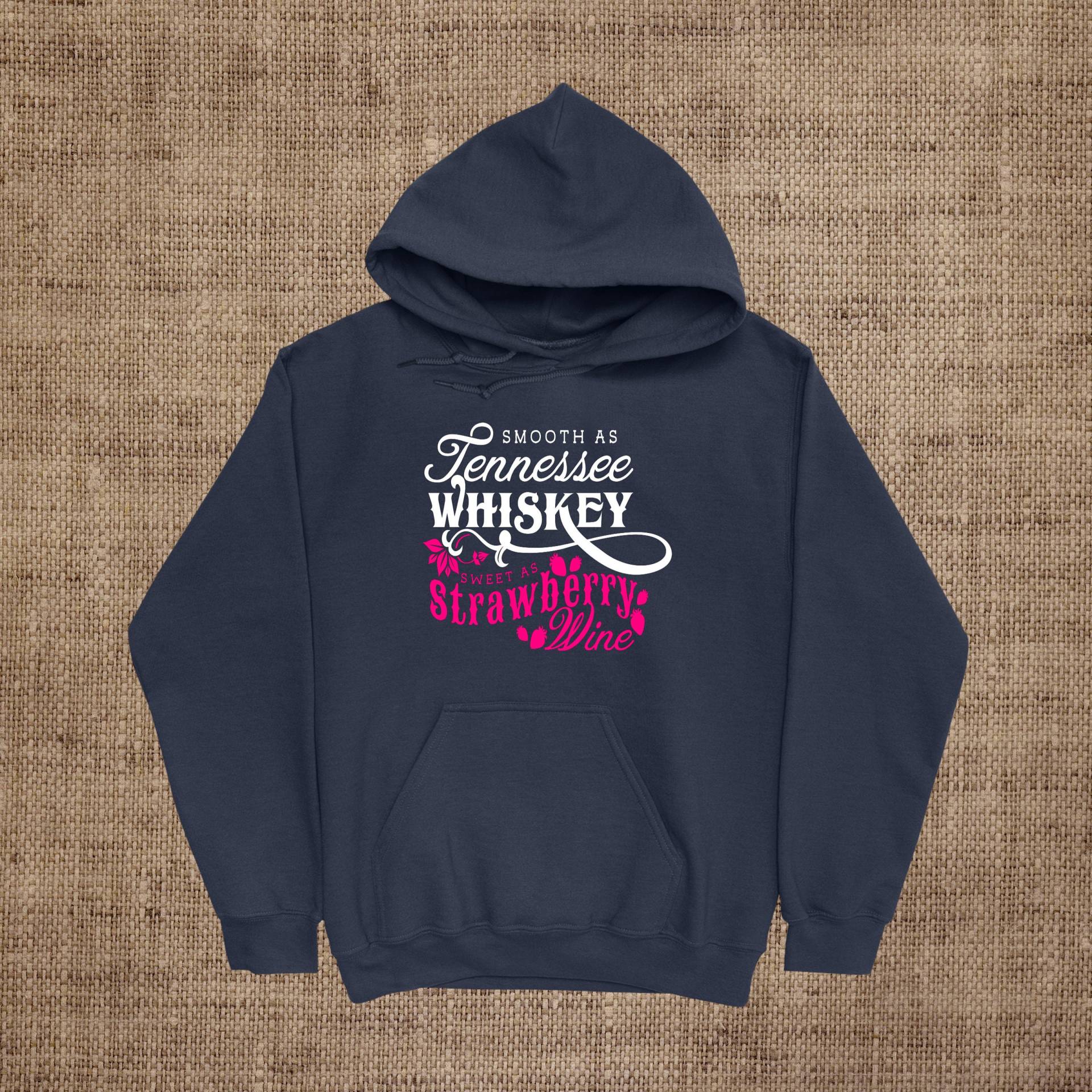 Smooth As Tennessee Whisky Sweet Strawberry Wine Erwachsener Kapuzenpullover, Kapuzenpullover Für Erwachsene, Unisex Hoodie, Damen von ShaysStore