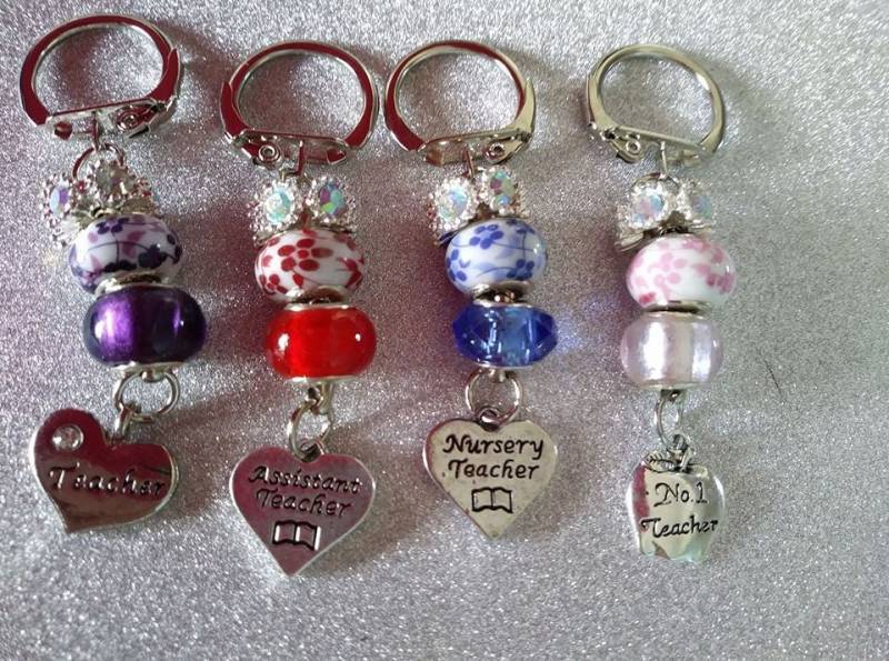 Danke Lehrerbeutel Charms/Schlüsselanhänger von ShazziesJewels