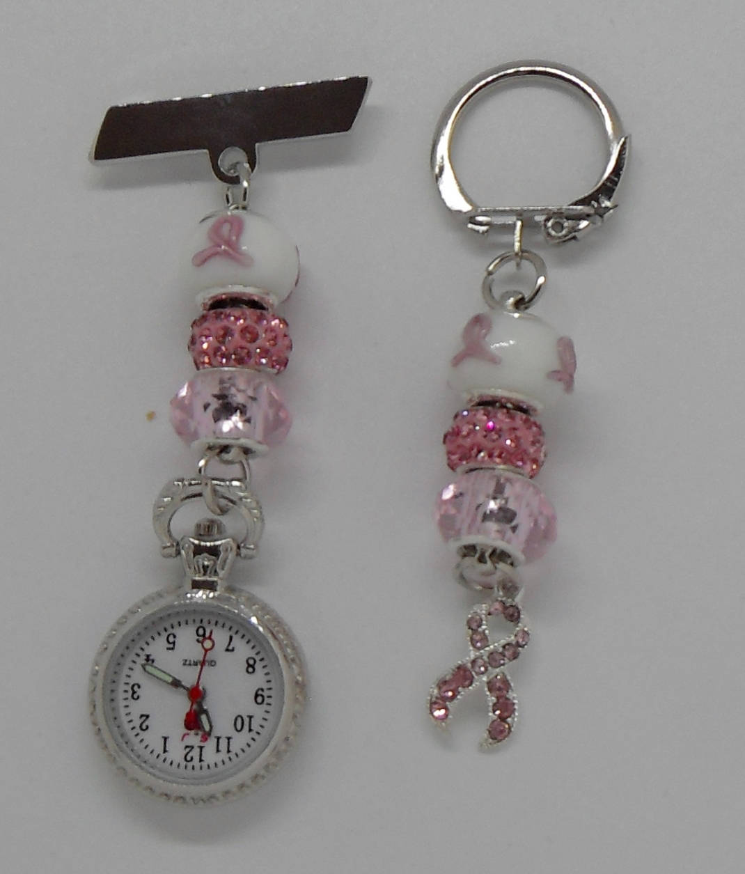Schönes Pink Crystal Cancer Ribbon Fob Uhr Und Schlüsselring Set | Separat Erhältlich Schönes Pink Crystal Cancer Ribbon Fob Uhr Und Schlüsselring Set | Separat Erhältlich von ShazziesJewels