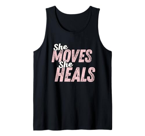 She Moves Heals Damen Active Wear Gym Outfit Vintage Tank Top von She moves she heals gym retro vintage tee women's