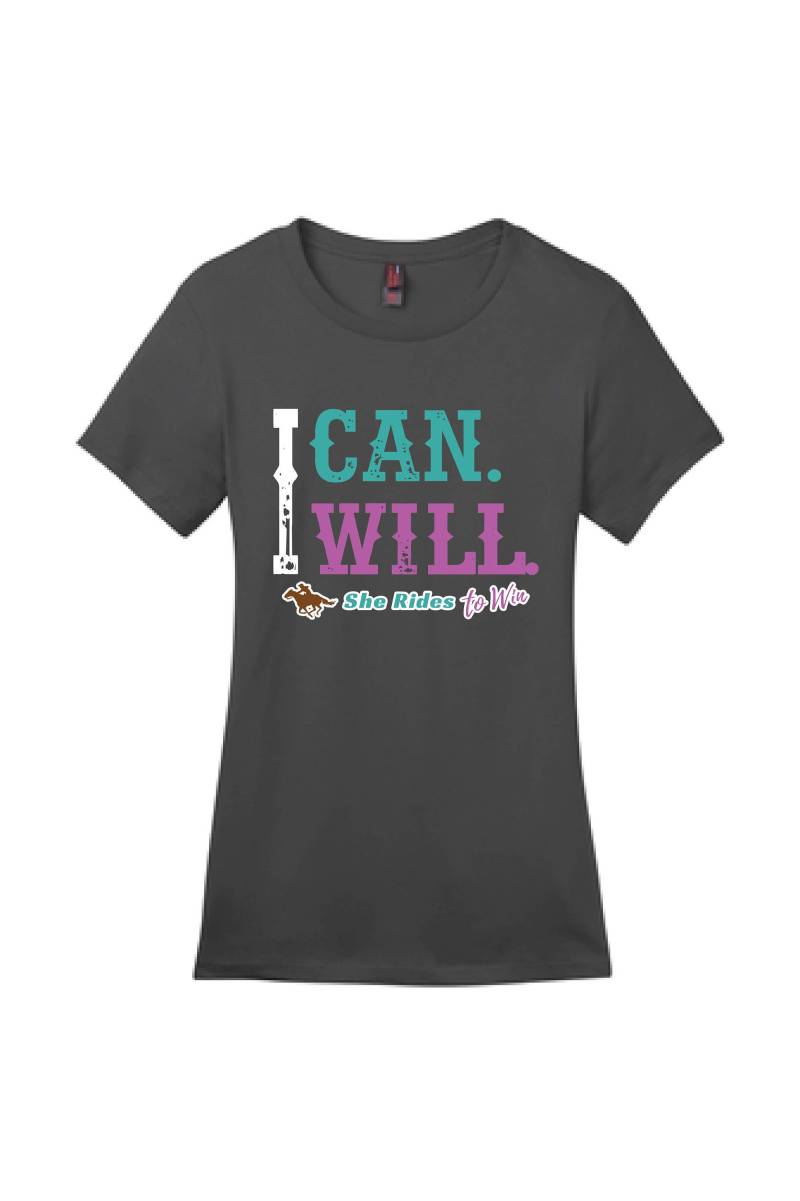 Ich Kann. Wird T-Shirt in Anthrazit Ich Kann. Wird T-Shirt in Anthrazit von SheRidesToWin