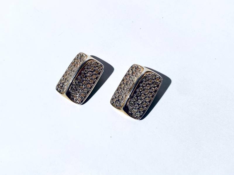 Vintage Ysl Yves Saint Laurent Designer Ohrclips Kristalle Vintage Ysl Yves Saint Laurent Designer Ohrclips Kristalle von SheWasNeverInParis