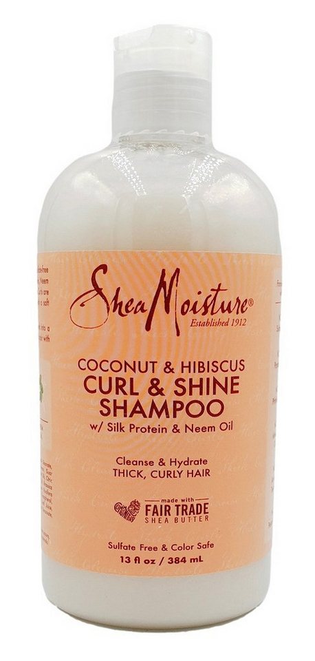 Shea Moisture Haarshampoo Shea Moisture Coconut & Hibiscus Curl & Shine Shampoo 384ml von Shea Moisture