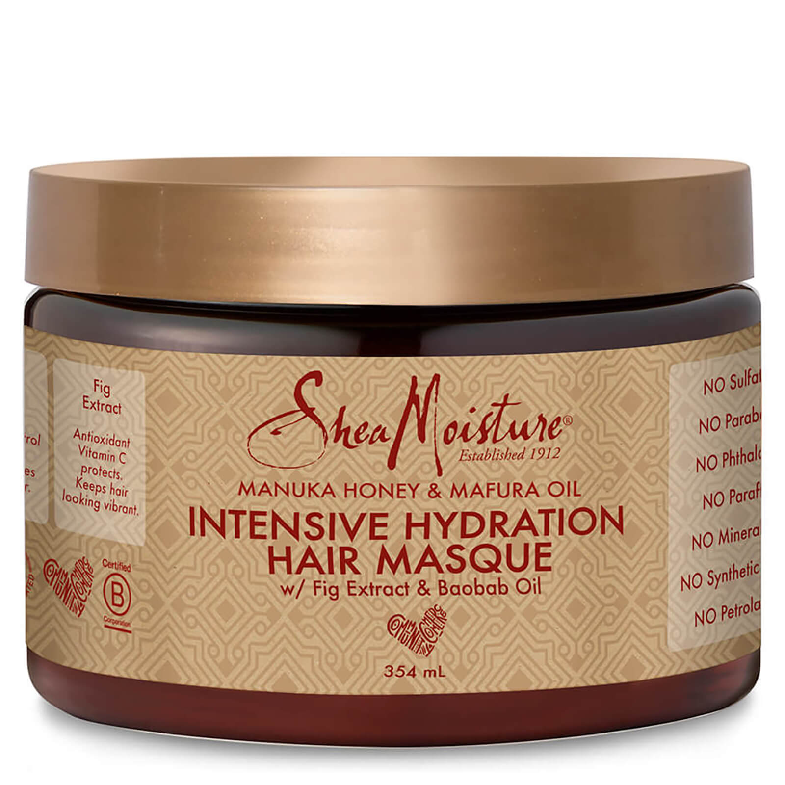 Shea Moisture Manuka Honey & Mafura Oil Intensive Hydration Hair Masque 354ml von SheaMoisture